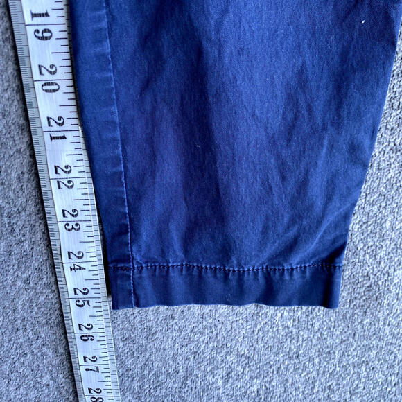 Eileen Fisher Women's Size Petite Medium Blue Skinny Leg Cotton Chino Pants - Picture 10 of 11